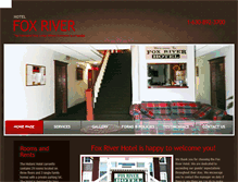 Tablet Screenshot of foxriverhotel.com